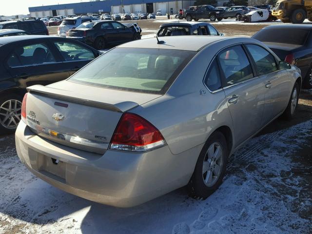 2G1WT58K581195882 - 2008 CHEVROLET IMPALA LT TAN photo 4