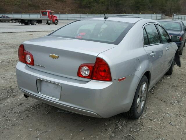 1G1ZC5EB4AF283242 - 2010 CHEVROLET MALIBU 1LT 银色 照片 4