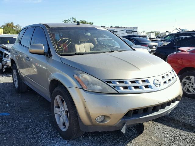 JN8AZ08W05W408896 - 2005 NISSAN MURANO SL GOLD photo 1