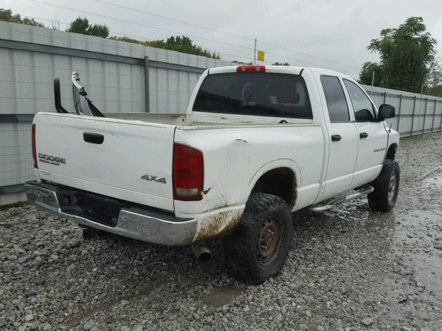 3D7KU28C34G120387 - 2004 DODGE RAM 2500 S თეთრი ფოტო 4