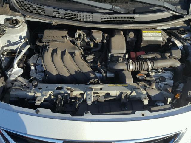 3N1CN7AP1DL888269 - 2013 NISSAN VERSA S SILVER photo 7