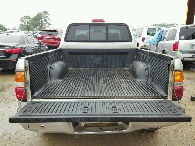 5TESM92N34Z403485 - 2004 TOYOTA TACOMA XTR SILVER photo 9