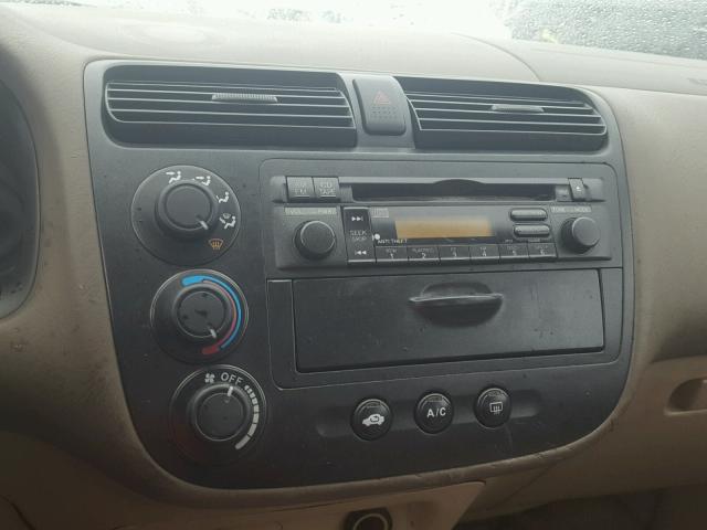 2HGES267X1H615850 - 2001 HONDA CIVIC EX 绿色 照片 9