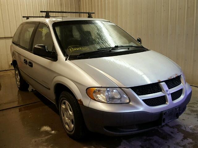 1B4GP25331B184894 - 2001 DODGE CARAVAN SE SILVER photo 1