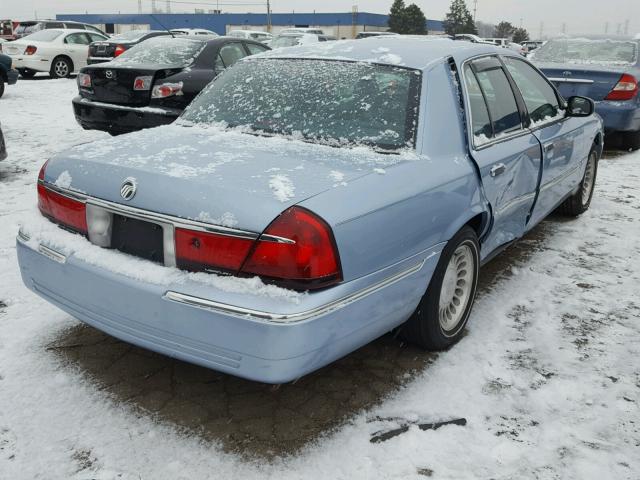 2MEFM75W4YX661496 - 2000 MERCURY GRAND MARQ BLUE photo 4