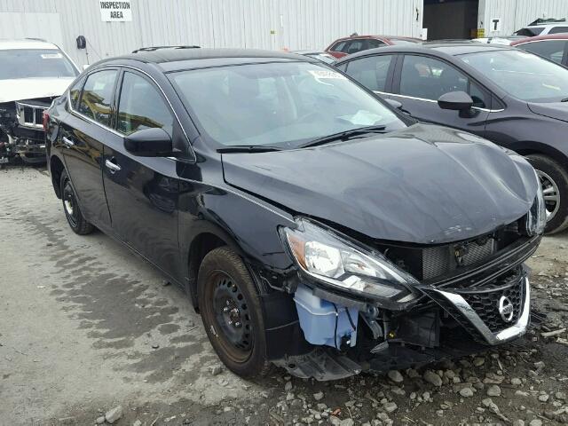 3N1AB7AP8HL648237 - 2017 NISSAN SENTRA S BLACK photo 1