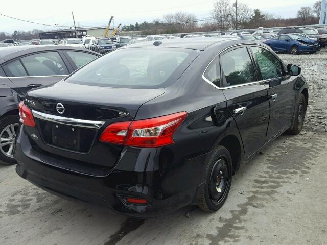 3N1AB7AP8HL648237 - 2017 NISSAN SENTRA S BLACK photo 4