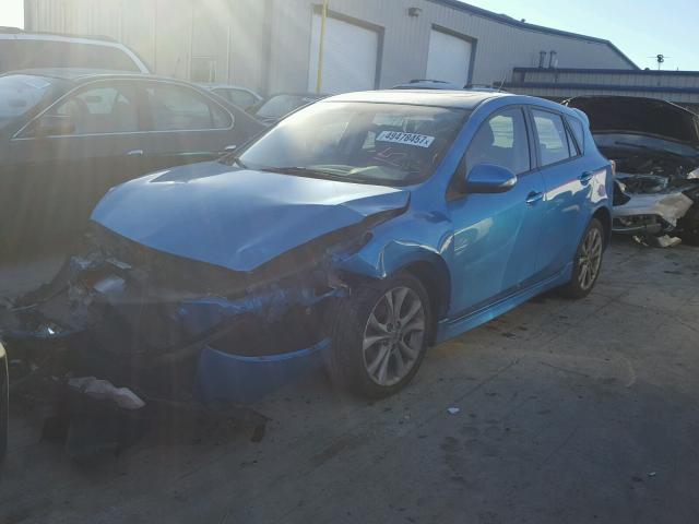 JM1BL1H56A1176472 - 2010 MAZDA 3 S BLUE photo 2