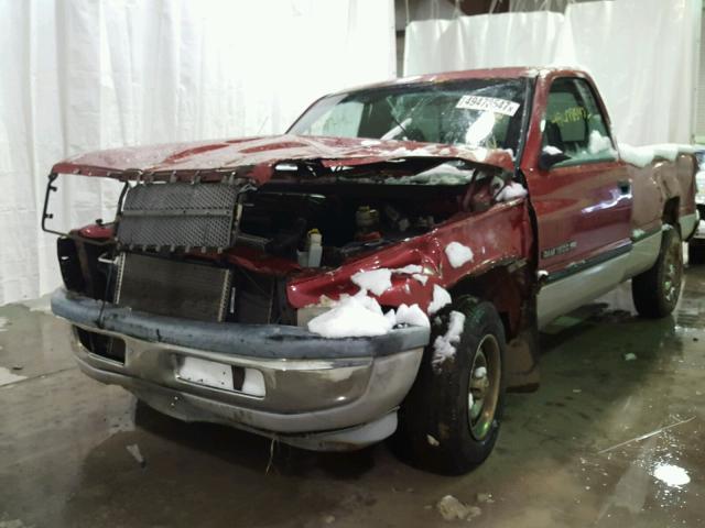 3B7HC16Y3XM598511 - 1999 DODGE RAM 1500 RED photo 2