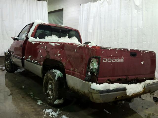 3B7HC16Y3XM598511 - 1999 DODGE RAM 1500 RED photo 3