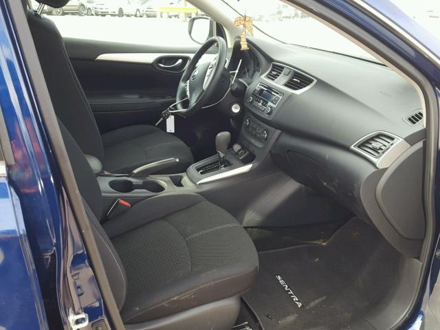 3N1AB7AP0HY352597 - 2017 NISSAN SENTRA S BLUE photo 5