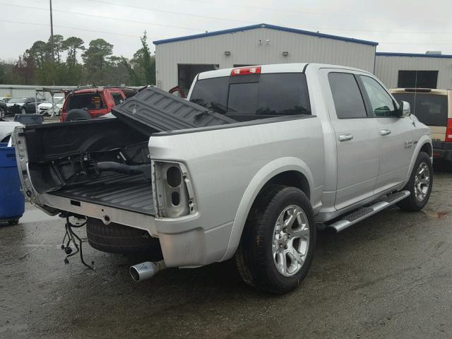 1C6RR6NT0DS628130 - 2013 RAM 1500 LARAM SILVER photo 4