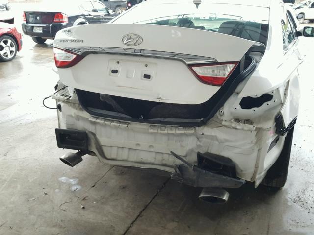 5NPEC4AC8DH509484 - 2013 HYUNDAI SONATA SE WHITE photo 9