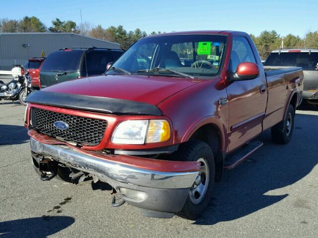 2FTRF18242CA01360 - 2002 FORD F150 RED photo 2