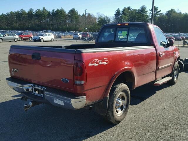2FTRF18242CA01360 - 2002 FORD F150 RED photo 4