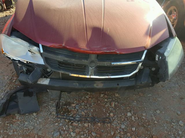 1B3LC56R18N254372 - 2008 DODGE AVENGER SX RED photo 9