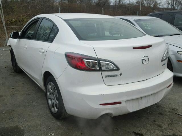 JM1BL1U81D1702771 - 2013 MAZDA 3 I WHITE photo 3