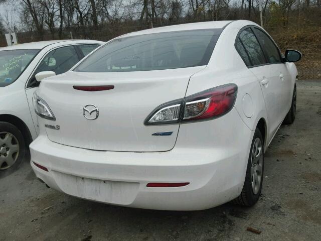 JM1BL1U81D1702771 - 2013 MAZDA 3 I WHITE photo 4