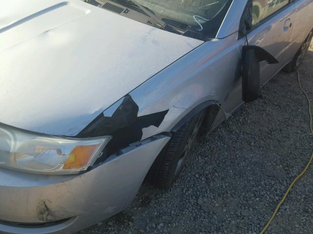 1G8AJ52F05Z180318 - 2005 SATURN ION LEVEL SILVER photo 9