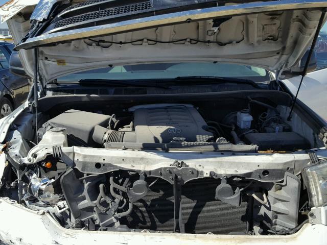 5TFRM5F12DX057192 - 2013 TOYOTA TUNDRA DOU WHITE photo 7