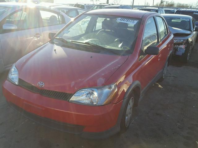 JTDBT1238Y0079183 - 2000 TOYOTA ECHO RED photo 2