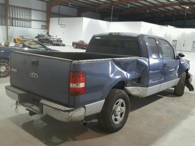 1FTPX12524NB92426 - 2004 FORD F150 BLUE photo 4