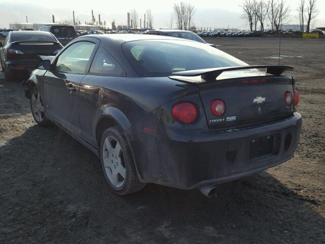 1G1AM15BX67795818 - 2006 CHEVROLET COBALT SS BLACK photo 3