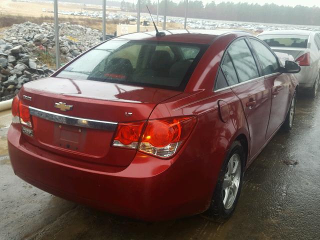 1G1PG5S91B7105166 - 2011 CHEVROLET CRUZE LT RED photo 4