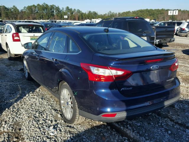 1FAHP3J26CL160991 - 2012 FORD FOCUS TITA BLUE photo 3