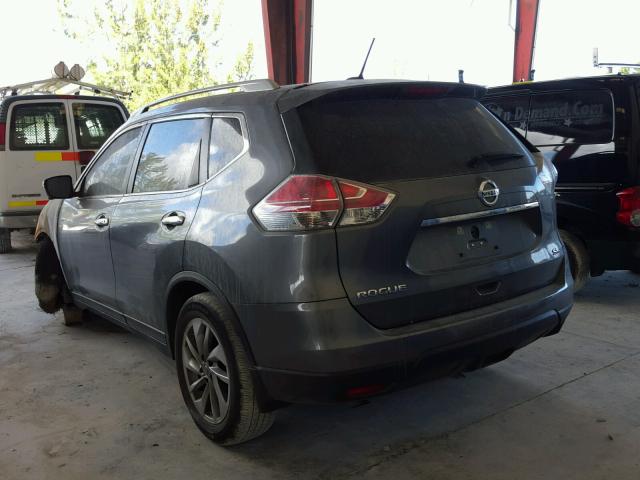 5N1AT2MT8FC852417 - 2015 NISSAN ROGUE S GRAY photo 3