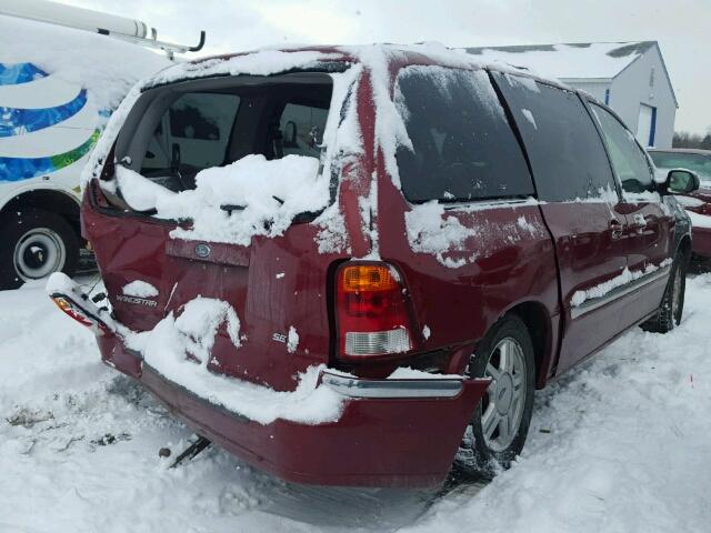 2FMZA52463BA08703 - 2003 FORD WINDSTAR S MAROON photo 4