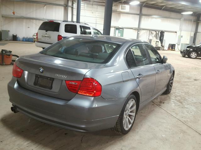 WBAPK5C55BA662535 - 2011 BMW 328 XI SUL GRAY photo 4