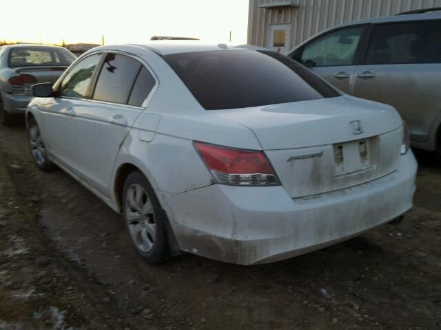 1HGCP25808A802204 - 2008 HONDA ACCORD EXL WHITE photo 3