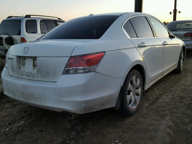 1HGCP25808A802204 - 2008 HONDA ACCORD EXL WHITE photo 4