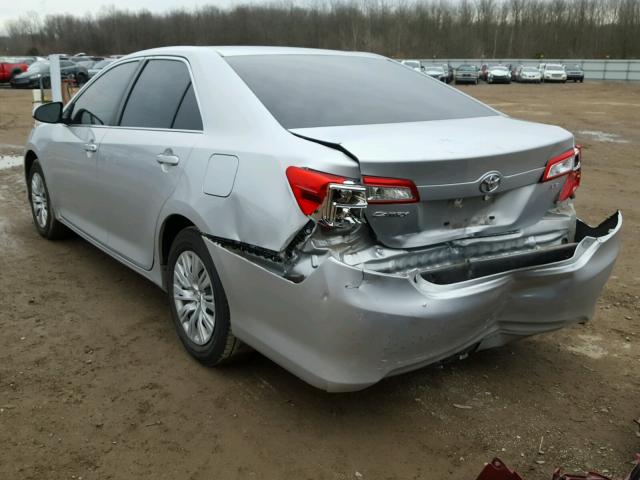 4T4BF1FK9ER355210 - 2014 TOYOTA CAMRY L SILVER photo 3