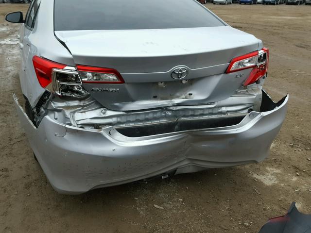 4T4BF1FK9ER355210 - 2014 TOYOTA CAMRY L SILVER photo 9