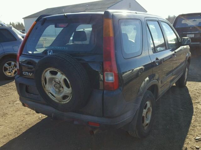 JHLRD78442C088390 - 2002 HONDA CR-V LX BLACK photo 4