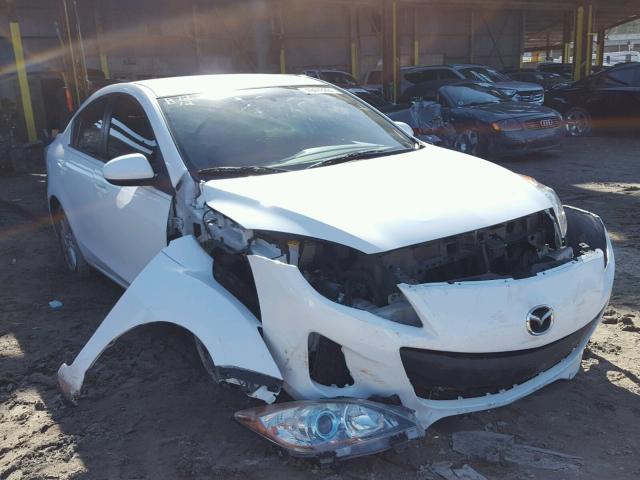 JM1BL1V71C1681893 - 2012 MAZDA 3 I WHITE photo 1