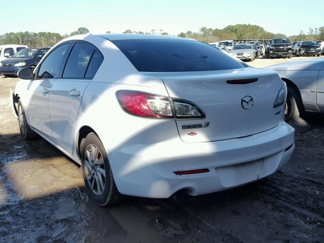 JM1BL1V71C1681893 - 2012 MAZDA 3 I WHITE photo 3