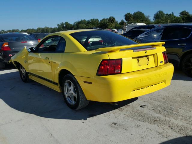 1FAFP40482F142764 - 2002 FORD MUSTANG YELLOW photo 3