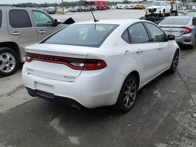 1C3CDFBA4DD337784 - 2013 DODGE DART SXT WHITE photo 4