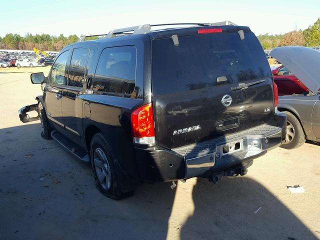 5N1AA08A46N705583 - 2006 NISSAN ARMADA SE BLACK photo 3