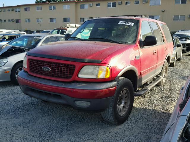 1FMPU16L9YLB83382 - 2000 FORD EXPEDITION RED photo 2