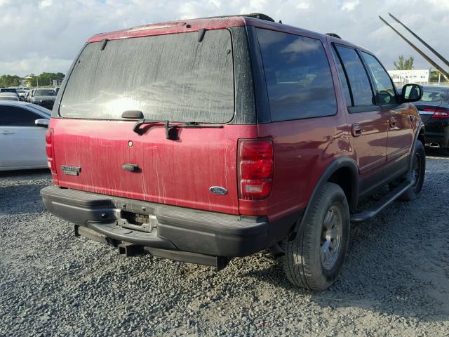 1FMPU16L9YLB83382 - 2000 FORD EXPEDITION RED photo 4