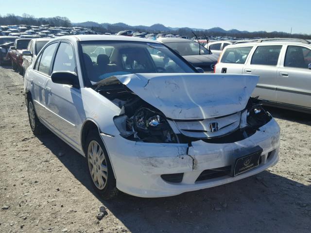 2HGES16504H545188 - 2004 HONDA CIVIC HX WHITE photo 1