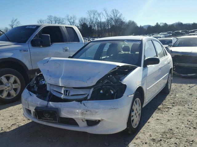 2HGES16504H545188 - 2004 HONDA CIVIC HX WHITE photo 2