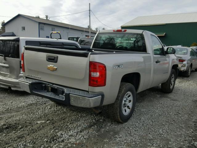 1GCEK14X59Z147954 - 2009 CHEVROLET SILVERADO BEIGE photo 4