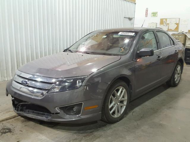 3FAHP0JA7BR342446 - 2011 FORD FUSION SEL GRAY photo 2