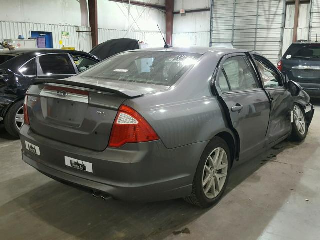 3FAHP0JA7BR342446 - 2011 FORD FUSION SEL GRAY photo 4