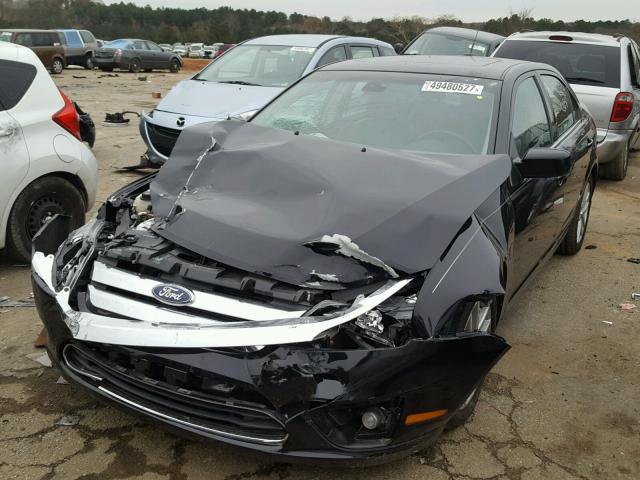 3FAHP0JA5CR192712 - 2012 FORD FUSION SEL BLACK photo 2